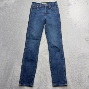 Madwell Jeans Womens 23 Blue 10 Inch High Rise Skinny Denim Classic Wash